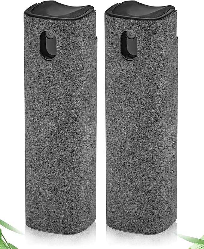 Screen Cleaner Spray and Wipe 2 in 1 Touchscreen Mist Cleaner Touch Screen Cleaner for Car,iPad,Phone,Laptop, MacBook, and More,Car Essentials (2 Units)