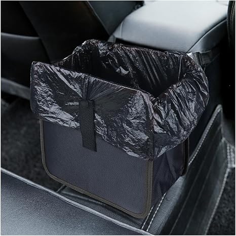 carleef Hanging Car Trash Can,Foldable & Leak-Proof Car Trash Bin with 7L Large Capacity for Keeping Tidy,Multipurpose U