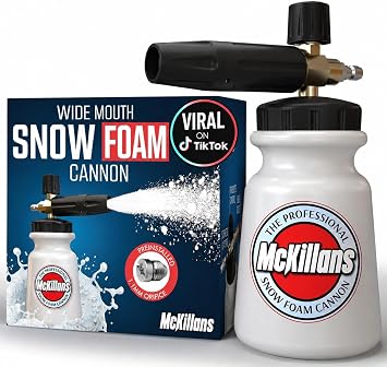 McKillans Foam Cannon for Pressure Washer (Wide Mouth) - Car Wash Snow Foam Cannon Lance Pressure Washer Soap Dispenser 