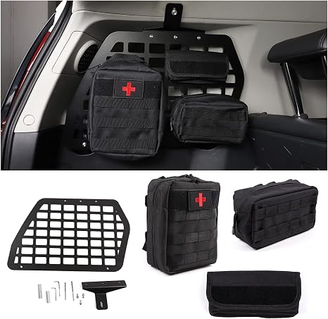 Trunk Storage Panel Compatible with Toyota FJ Cruiser 2007-2021, Modular Rear Left Cargo Rack Shelf Interior Luggage Hol