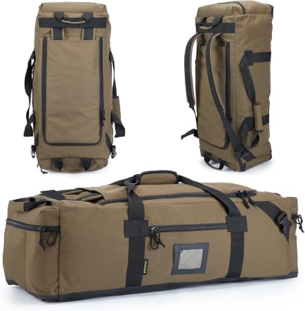 86l Large Duffel Bag For Travel, Gym & Sports - Water Repellent Polyester, Hidden Straps, Shoe Compartment - Perfect Lug