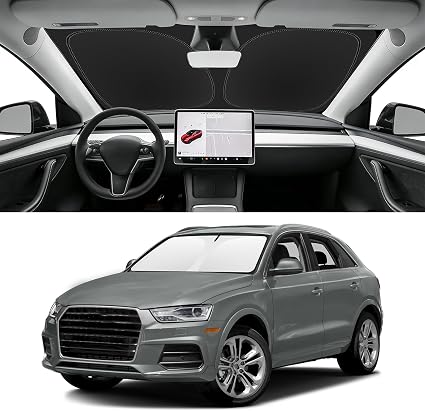 Custom Fit Windshield Sun Shade for Audi Q3 2013-2018