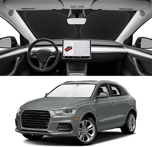 Custom Fit Windshield Sun Shade for Audi Q3 2013-2018