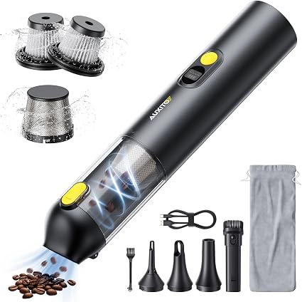 AUXITO Car Vacuum Portable Cordless 14000Pa Suction, Handheld Vacuum Blow & Suction 2 in 1, Small Vacuum Cleaner Hand He