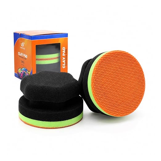 2 Pack Synthetic Clay Bar Pad Hand Clay Bar for Car Detailing Paint Prep