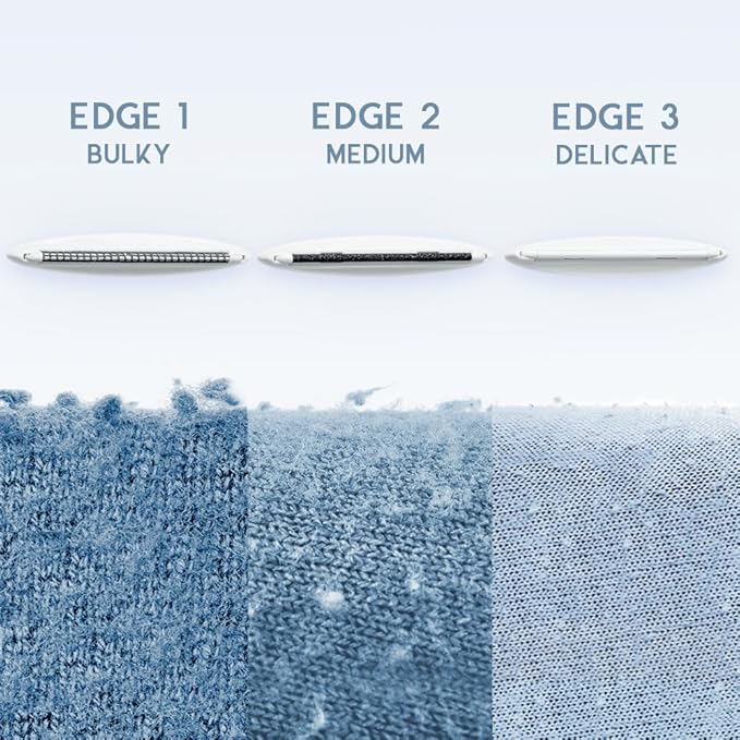 GLEENER Fabric Shaver & Lint Remover |Battery-Free 4-in-1 Depiller with 3 Fabric-Safe Edges for Clothes & Upholstery (Turquoise)