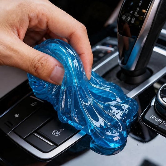 toretark Car Cleaning Gel – Reusable Interior Car Cleaner Putty, Natural Auto Detailing Slime for Vents & Crevices, Universal Car Accessories Gift for Men & Women, Blue