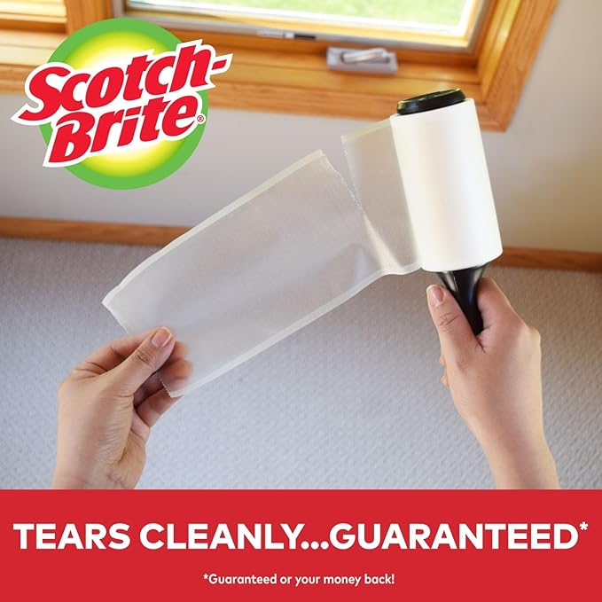 Scotch 3M Mini Lint Rollers 6-Pack (30 Sheets Each), Travel-Size Sticky Lint Removers for Clothes, Furniture and Pet Hair
