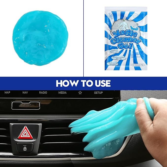 Qydipclin 23Pcs Car Detailing Kit, Car Detailing Brush Set, Car Wash Cleaning Kit, Car Detailing Brushes, Professional Car Care Kit for Interior Exterior Wheels, Blue