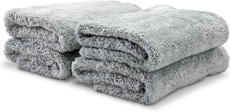 Griot's Garage Microfiber Ultra-Plush Edgeless Towels for Car Detailing, Cleaning, and Polishing, Lint and Scratch-Free,