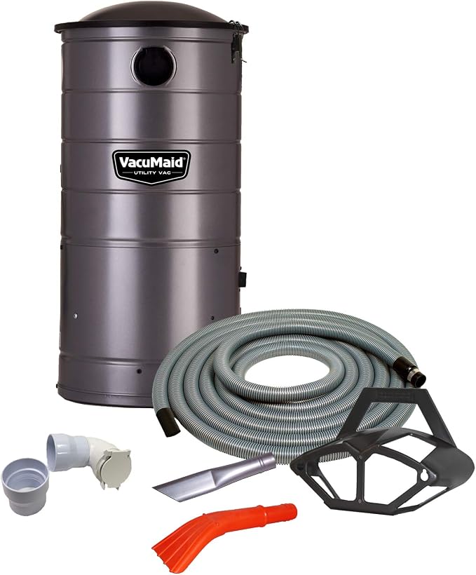 UV150CKP1 Extended Life Wall Mounted Commercial Vacuum with 50 ft. Car Care Kit (Unit and Kit Plus 1 Inlet)