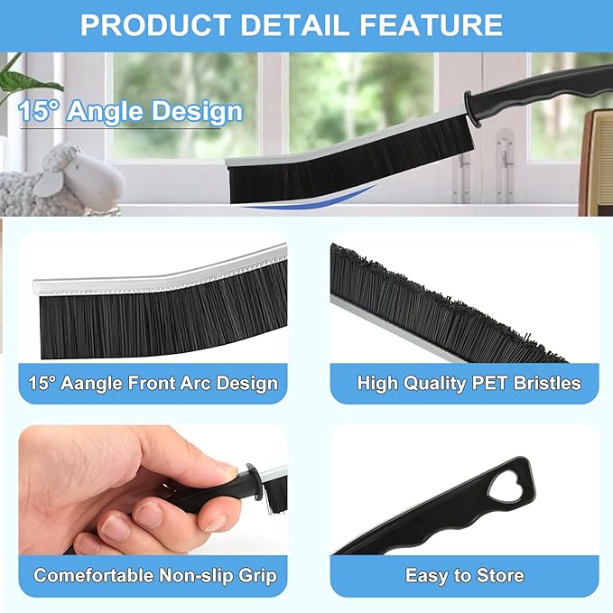 Dfacio 11Pcs Crevice Cleaning Brush Set, Hard Bristle Cleaning Supplies for Kitchen, Bathroom, Corner, Grout, Sink