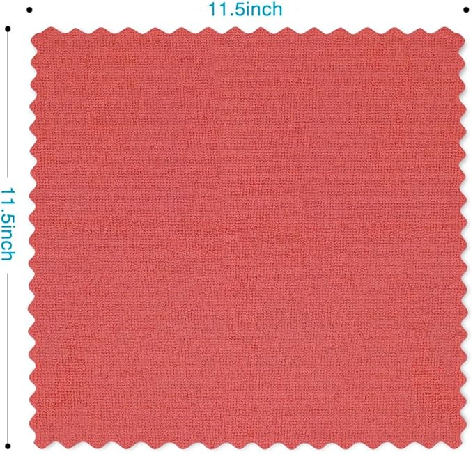 Orighty Cleaning Cloths Bulk, 150 Pack Shop Rags Reusable, Multi-Purpose Shop Towels for Cars, Microfiber Cleaning Rags for Automotive, Mechanic, Kitchen, Lint Free Towels 12x12 Inch, Red