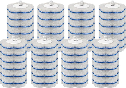 48 Count Disposable Toilet Brush Refill Pads, Disposable Toilet Bowl Wand Refills, Toilet Cleaning Refills, Toilet Scrubber Refills, Brush Head Replacement