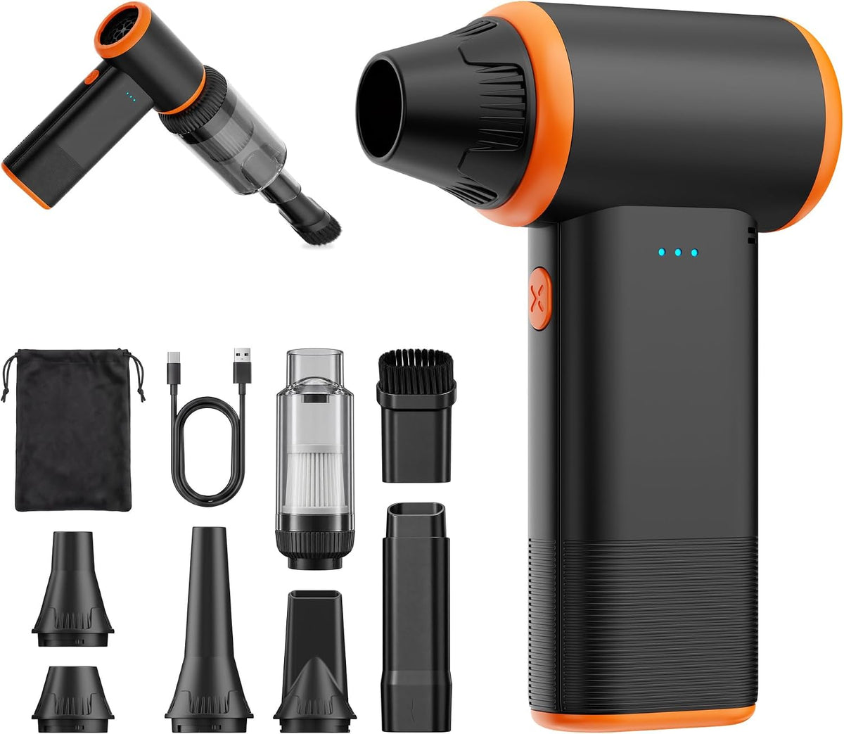X211 Compressed Air Duster and Mini Vacuum