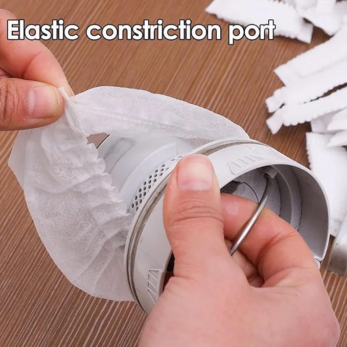 100 Pack Hand Vacuum Filter Cover Disposable Non-Woven Fabric Filters Caps for Dustbuster Cordless Handheld Vacuum Car Vacuum Cleaner Rechargeable Mini Portable Vacuum