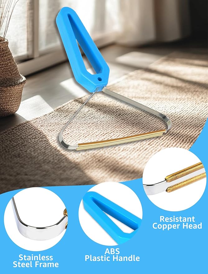 1 PCS Pet Hair Removal Tool - Lint Remover, Carpet Scraper & Shaver for Carpets - Dog & Cat Hair Remover with Carpet Rake for Car,Rugs,Couch,Furniture - Fur Cleaner Tool