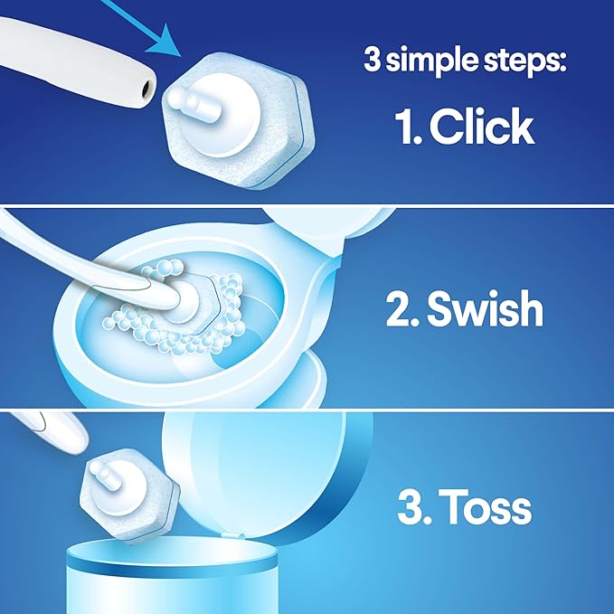 CLOROX ToiletWand Toilet Cleaner Refills,Toilet brush,Original,10 Count (Pack of 6)