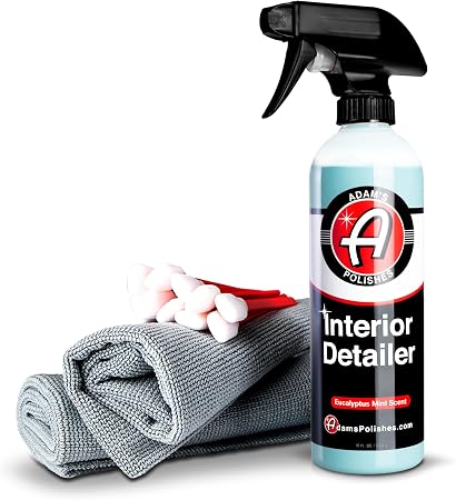 Adam's Polishes Interior Detailer 16 fl. oz (Combo) - Total Car Interior Cleaner, Protectant & Dressing | All Purpose Cl
