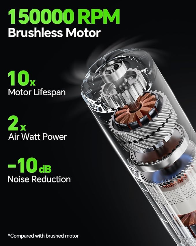 Car Vacuum Portable Cordless, 21000Pa 4-in-1 Handheld Mini Vacuum Cleaner with 8 Attachments, 3 Suction Modes, One-Touch Empty, Type-C Charge, Hand Vacuum for Car, Home, Keyboard, Small Job