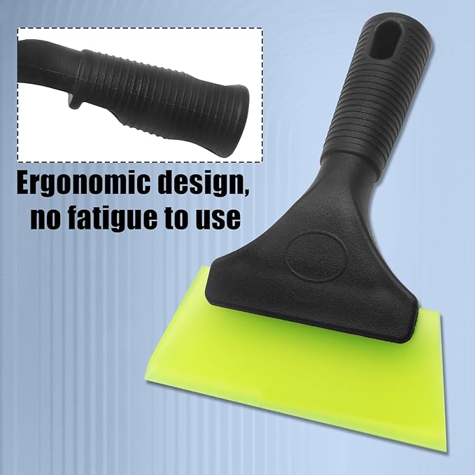 2 Pcs 5 Inch Car Window Squeegee Silicone Squeegee, Auto Window Squeegee Small Windshield Squeegee, Tile Squeegee Mirror Squeegee Shower Squeegee for Glass Doors (Green), DX240410-768
