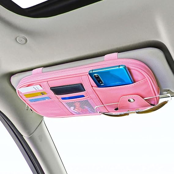 Da by Car Sun Visor Organizer Auto Interior Accessories Visor Pocket Organizer Car Truck Visor Storage Pouch Holder with