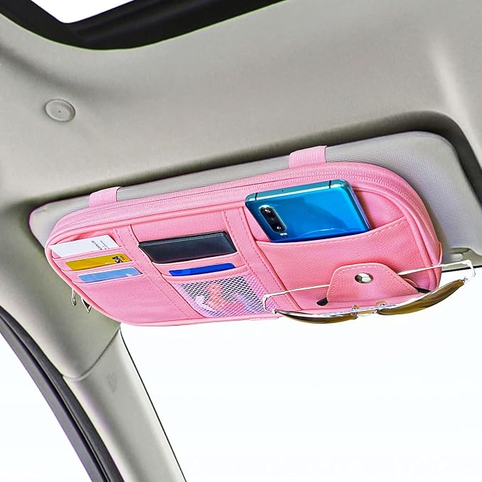 Da by Car Sun Visor Organizer Auto Interior Accessories Visor Pocket Organizer Car Truck Visor Storage Pouch Holder with