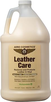 Aero Cosmetics Leather Care Conditioner UV Protectant Aircraft Grade Leather Care better than automotive products 1 Gall