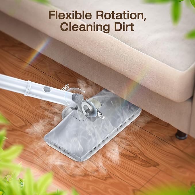 10-in-1 Steam Mop with Detachable Handheld Steamer, Quick 10s Heat-up for Steam Cleaner, 350ml Tank and 2-Level Control for Cleaning Floor, Carpet, Window, BBQ Grill, Tile, Stove, Clothing and Grout
