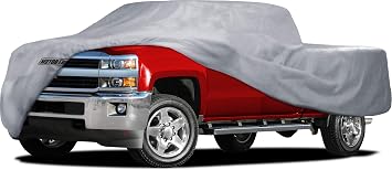Motor Trend Custom Fit Truck Cover for GMC Sierra 1500 Extended/Crew Cab 2008-2013, Heavy Duty Car Cover Waterproof All 