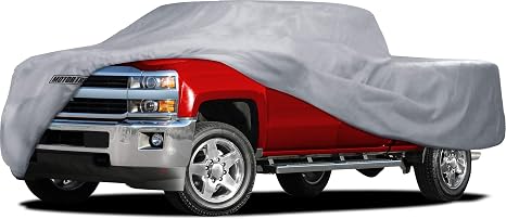 Motor Trend Custom Fit Truck Cover for GMC Sierra 1500 Extended/Crew Cab 2008-2013, Heavy Duty Car Cover Waterproof All 
