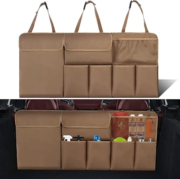 Car Trunk Organizer Backseat Hanging Organizer Large Capacity Car Storage Bag for SUV/MPV/Truck