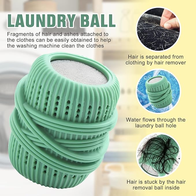 Pet Hair Remover for Laundry,Reusable Dog & Cat Hair Remover for Laundry Effectively Laundry Pet Hair Catcher for Clothes and Bedding,Suitable for lint Catcher for Washing Machine (12, Yellow)