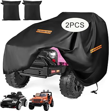 Kids Ride On Car Cover, 420D Waterproof, for Power Wheels Jeep,2-Pack Value