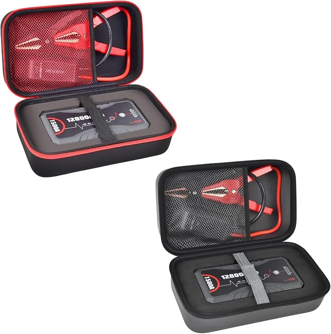 ANKHOH Carrying Case Compatible with NEXPOW Car Jump Starter, Fits for 1500A Peak 12800mAh Battery Starter Q10S/ T11F, P