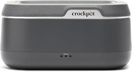 Crock-Pot 28-Ounce Mini Electric Heated Lunch Box, Portable Food Warmer, Perfect for Travel, Car, On-the-Go, Keeps Food 