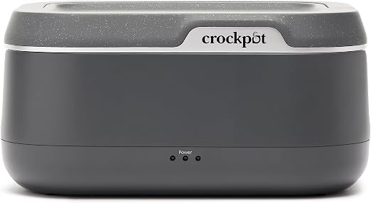 Crock-Pot 28-Ounce Mini Electric Heated Lunch Box, Portable Food Warmer, Perfect for Travel, Car, On-the-Go, Keeps Food 
