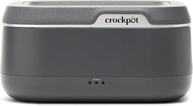 Crock-Pot 28-Ounce Mini Electric Heated Lunch Box, Portable Food Warmer, Perfect for Travel, Car, On-the-Go, Keeps Food 