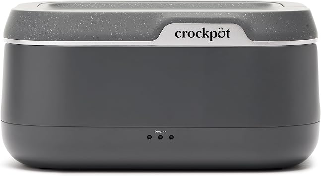 Crock-Pot 28-Ounce Mini Electric Heated Lunch Box, Portable Food Warmer, Perfect for Travel, Car, On-the-Go, Keeps Food 