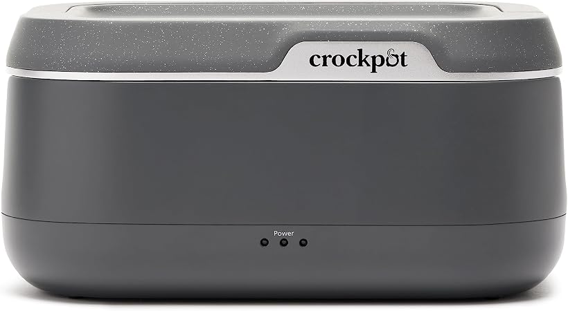 Crock-Pot 28-Ounce Mini Electric Heated Lunch Box, Portable Food Warmer, Perfect for Travel, Car, On-the-Go, Keeps Food 