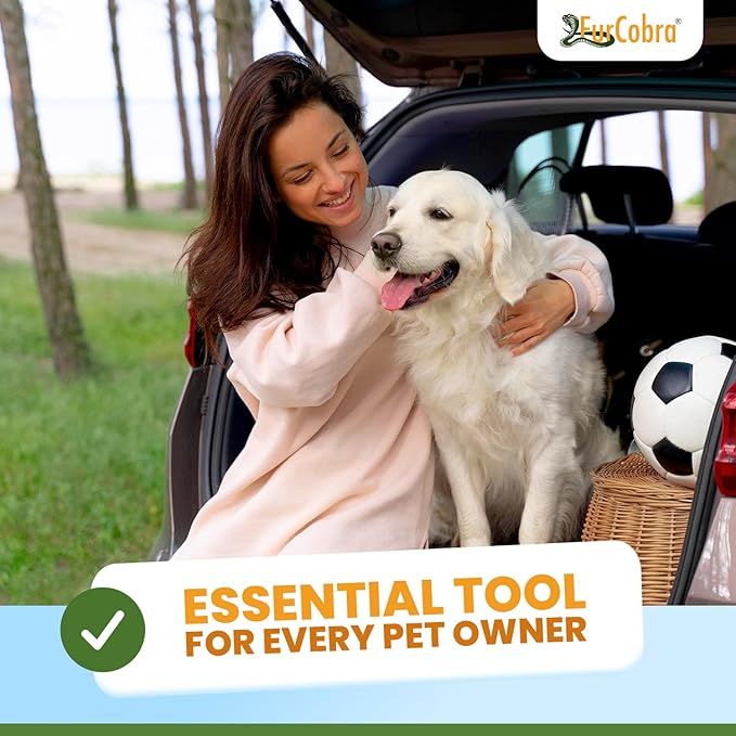 Pro Pet Hair Remover for Car Detailing, Carpet & Couch – Multi-Blade Dog & Cat Hair Scraper for Auto Interior, Upholstery, Furniture & Home – Reusable Embedded Fur Removal Tool