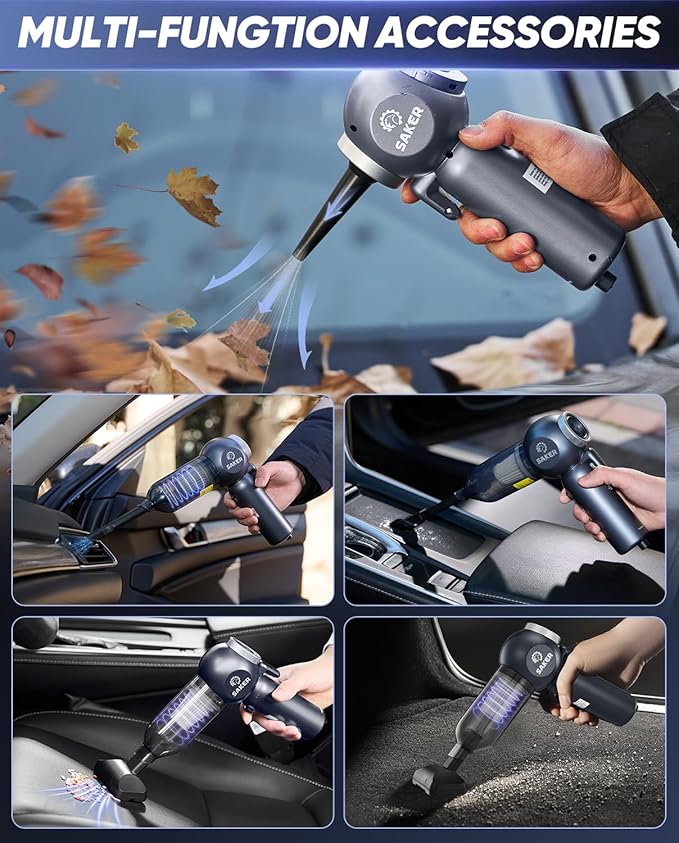 Saker HEPA Filter 4-Piece Set for Saker Handheld Car Vacuum Cleaner Cordless,4 Replaceable HEPA Filters Accessories Only for SW-102 Mini Handheld Vacuum