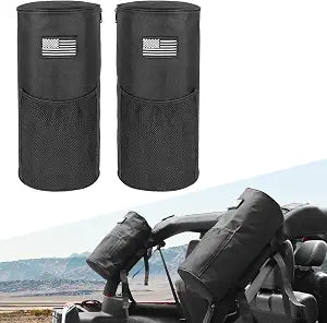 Multi-function Roll Bar Organizer Storage Bags Compatible With For 2007-2024 Jeep Wrangler JK JKU JL JLU Gladiator JT Ro