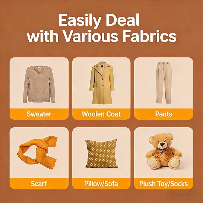 Fabric Shaver Lint Remover, Rechargeable Clothes Shaver for Sweaters, Furniture, Couch, Remove Fuzz and Pilling from Blankets, Jackets, Bedding, Purple