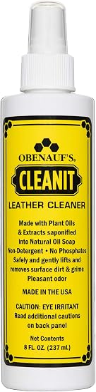 Obenauf's Cleanit Leather Cleaner - Natural Plant Oil Leather Cleaner for Boots, Furniture and Car Interior - Safe and G