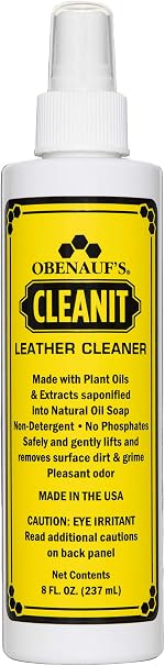 Obenauf's Cleanit Leather Cleaner - Natural Plant Oil Leather Cleaner for Boots, Furniture and Car Interior - Safe and G