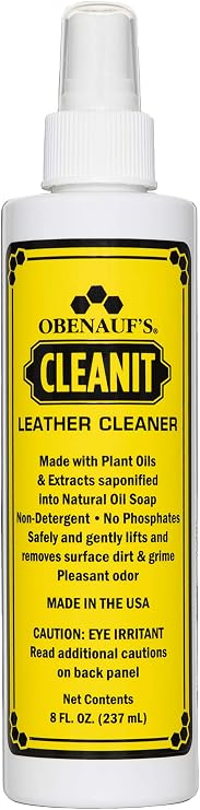 Obenauf's Cleanit Leather Cleaner - Natural Plant Oil Leather Cleaner for Boots, Furniture and Car Interior - Safe and G