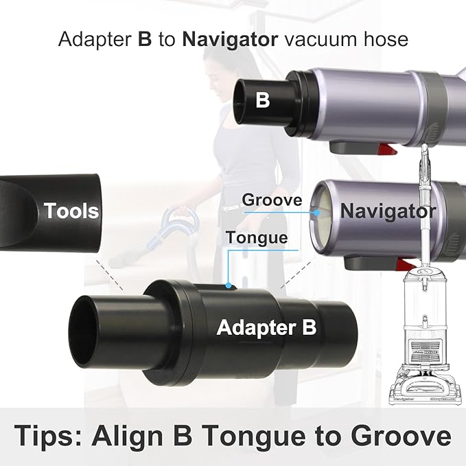 Vacuum Attachments Compatible with Shark Corded Vacuums, Navigator NV350 NV360 Rotator NV501 Rocket HV300 Stratos, 1 1/4" Accessories with Extension Hose Adapters (Car Detailing Kit)