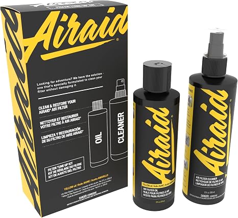 AIRAID Air Filter Cleaning Kit, 12 oz pump bottle cleaner and 8 oz squeeze bottle of yellow oil, AIR-790-561