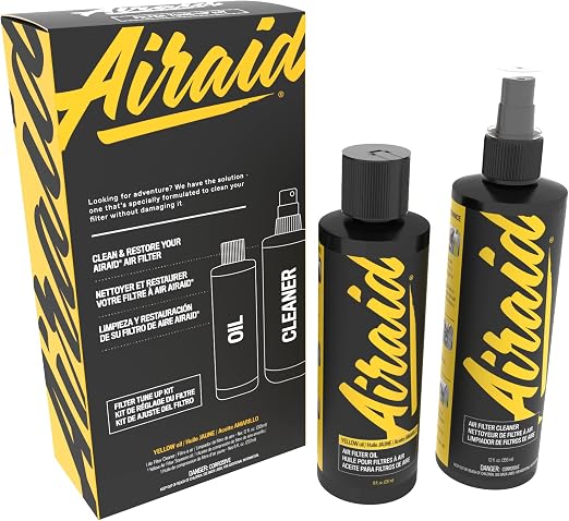 AIRAID Air Filter Cleaning Kit, 12 oz pump bottle cleaner and 8 oz squeeze bottle of yellow oil, AIR-790-561